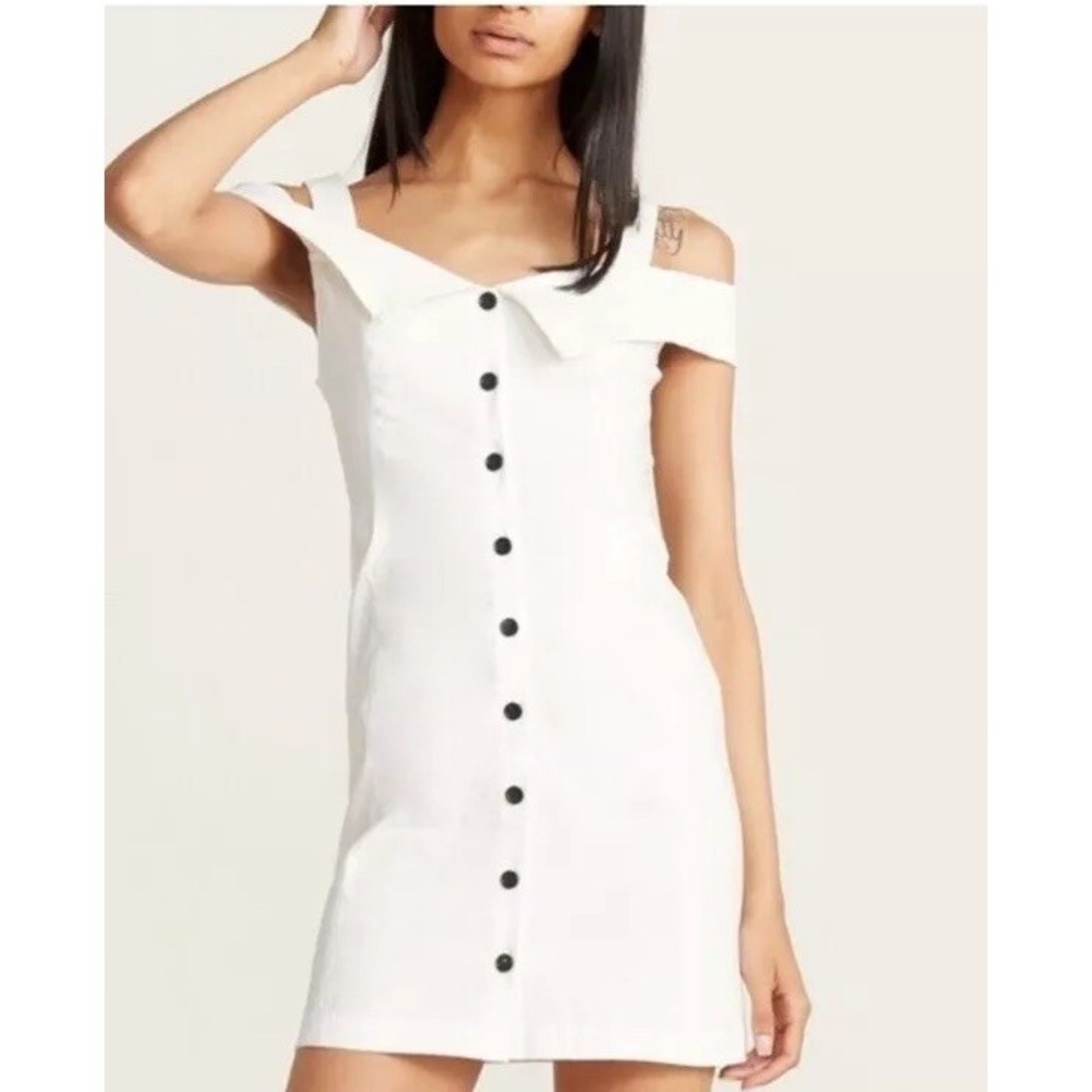 NWOT A.L.C White Graham Mini Dress 6 Graduation LWD Bridal Bachelorette